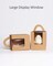 Kraft Cupcake Boxes 60 Packs Individual Cupcake Holders Disposable Brown Single Cupcake Boxes with Window 3.6 * 3.6 * 4.3inch Cupcake Containers